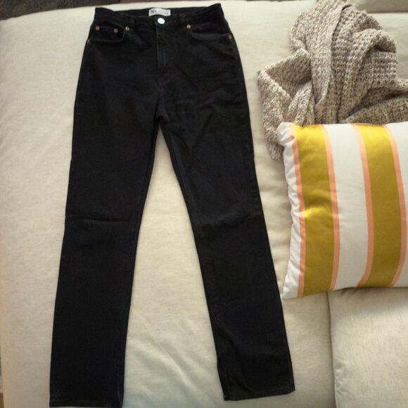 Zara Black Jeans with Split Hem - Picture 6 of 13